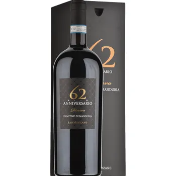 Víno Cantine San Marzano 62 Anniversario Primitivo di Manduria DOP 2019 Magnum 1.5L