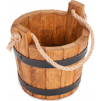 Obraz Květináč dřevo hnědý Drewdon 22 cm x 22 x 20 cm