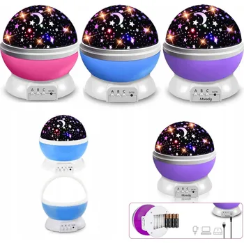 Noční světlo 2v1 LED NOČNÍ LAMPA PROJEKTOR NOČNÍ OBLOHY , 360° OTOČNOST