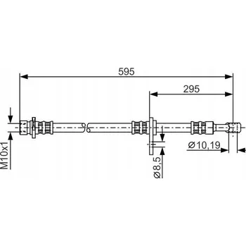 Brzdová hadice Bosch 1 987 481 044 Brzdová hadice flexibilní