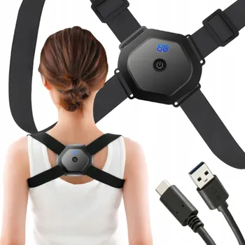 Korektor držení těla Akito šedý vel univerzální