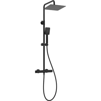 Sprchový set Aplomo Nemo sprchový set s baterií termostatický, black, NAC_N4HT