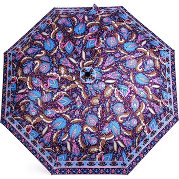 Deštník Dámský skládací vystřelovací deštník Varianta: 3 fialová, Balení: 1 ks