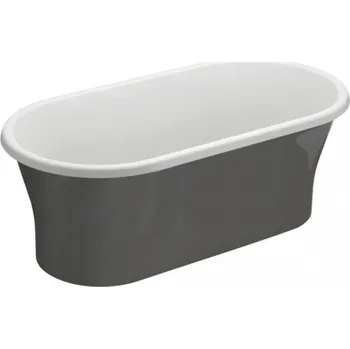 Polimat Amona volně stojící akrylátová vana 150x75, grafit, 00413