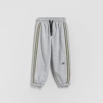 Reserved - Bavlněné kalhoty joggers - světle šedá - 491HK-09M - 491HK-09M-98