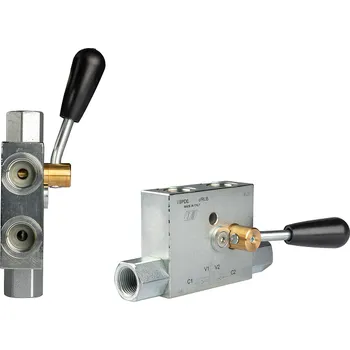 Instalatérský materiál OLEODINAMICA MARCHESINI Hydraulický zpětný ventil "lock" dvojčinný válcový zámek VBPDE c/RUB 3/8" přídavný mechanický zámek