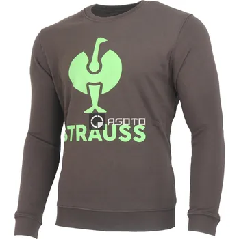 Pánská mikina Engelbert Strauss hnědá pánská mikina ke krku e.s.motion M