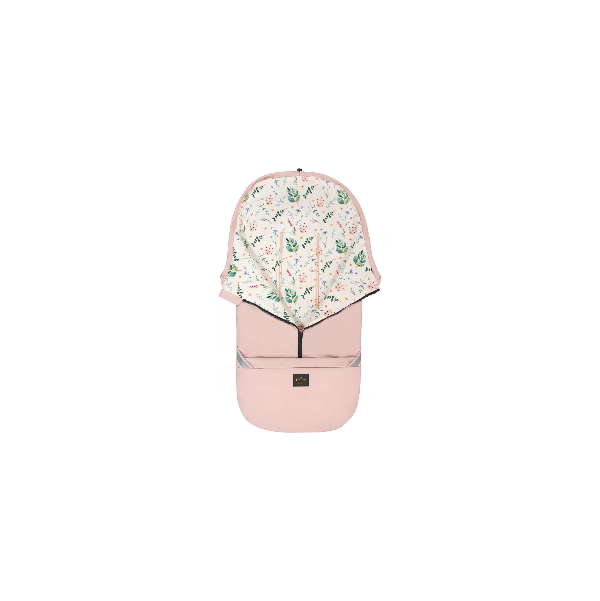 Fotografie 4 - Fusak EMITEX Cocoon Softshell 2v1 Pink/Forest Blossom