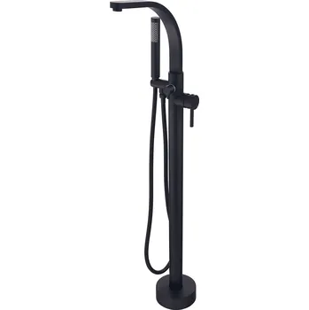 Vodovodní baterie Besco Decco I vanová stojanová baterie, black, BW-DI-CZ