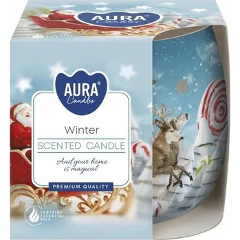 Svíčka Parafínová vonná svíčka Zima Aura 1 ks