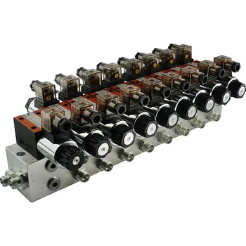 Rozvaděč Hydrolider Hydraulický rozvaděč CETOP 3 NG6 8 sekční 60L