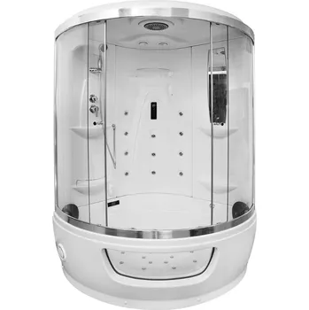 Aplomo Basil 135x135x220 parní sprchový box s vanou, MO-1549