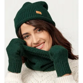 Čepice Zimní souprava s čepicí Nandy – univerzální, akryl 100 %, vícebarevná