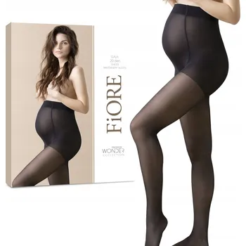 Dámské punčochy Těhotenské punčocháče Fiore bez vzoru, velikost 5