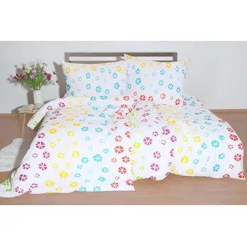 Povlečení Bavlněné povlečení BASIC prodloužené HEPIRA bílé