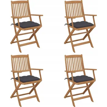 Zahradní židle VidaXL dřevěná černá