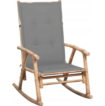 Zahradní židle VidaXL bambus šedá