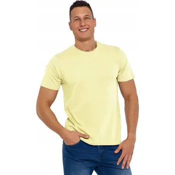 Pánské tričko Pánské tričko MORAJ Žluté 100% Bavlna vel. 3XL