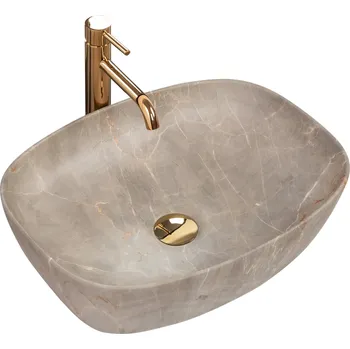 Rea Freja 50 beige umyvadlo na desku, REA-U6647