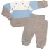 Kojenecká souprava Baby Nellys 45133701 béžová/bílá/modrá 56-62