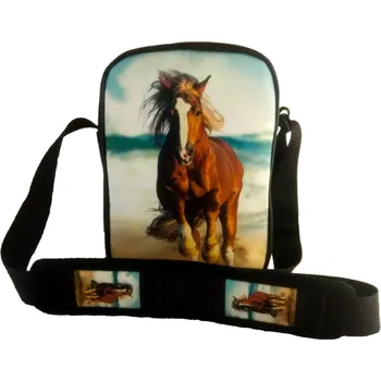 Kabelka MINI VERTIKÁLNÍ KABELKA 16 KŮŇ HNĚDÁ MALÁ VYSOKÁ