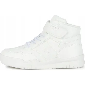 Chlapecká obuv GEOX J367RF PERTH KOTNÍKOVÉ BOTY TENISKY CHLAPECKÉ DÍVČÍ BÍLÉ VEL. 31