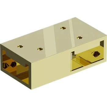 Mexen T spoj pro Kioto WALK-IN sprchové stěny 8mm, zlatá, 800-09-50