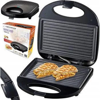 Toustovač Elektrický gril Esperanza EKT009 černý, 1000 W