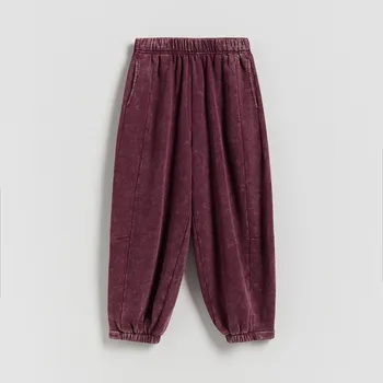 Dívčí oblečení Reserved - Tepláky se sepraným efektem - hnědá - 118HN-83X - 118HN-83X-128