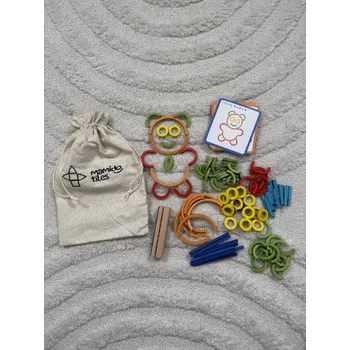 Dětský pokoj Mamido Tiles Magic Bag - Magnetické tvary MT111