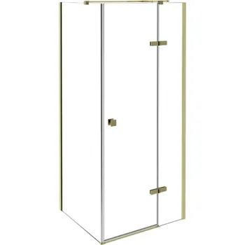 Besco Pixa 90x90x195 čtvercový sprchový kout, gold Orientace: Pravá, PKP-90-195G