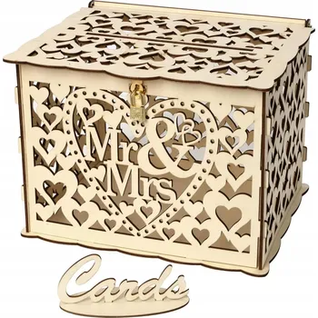 Obraz Svatební obálková Krabička 25 x 20 x 18,3 cm