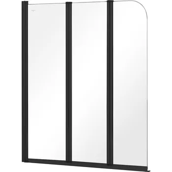 Besco Prime 3 trojdílná vanová zástěna, black, PNP-3S2