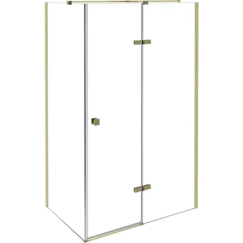 Besco Pixa 100x90/120x90 obdélníkový sprchový kout, gold Orientace: Pravá, Rozměr sprch.dveří: 100cm, PPP-109-195G