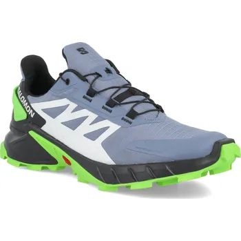 Pánská běžecká obuv Salomon Supercross 4 M L47315800 - flint stone/black/green gecko 46 2/3