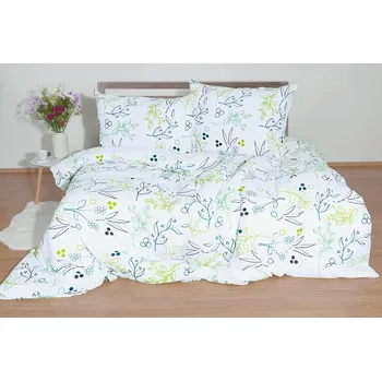 Povlečení Bavlněné povlečení PLUS prodloužené REMINA limetkové