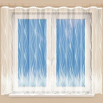 decoDoma Karolína 51161 žakárová záclona bílá 350 x 160 cm