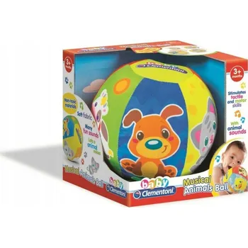 Hračka pro nejmenší Clementoni Hudební míč Zvířátka HRAČKA Pro LEZENÍ Pro Miminko