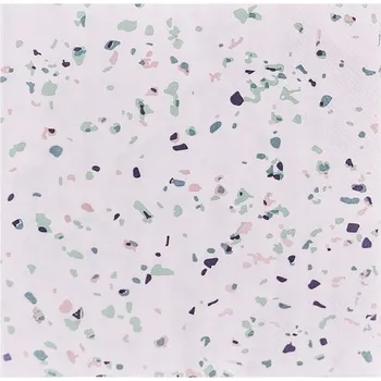 Papírový ubrousek Papírové ubrousky Ginger Ray Terrazzo 16,5x16,5 cm, 16 kusů