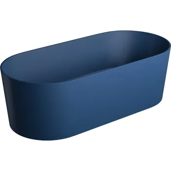 Vana Aplomo Ovo M+ 160x75 volně stojící vana z kompozitu, midnight blue, OVOWWMB