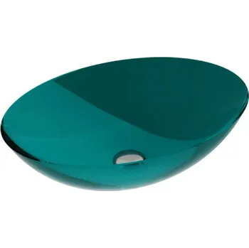 Umyvadlo Besco Anya pryskyřicové umyvadlo na desku, Ocean Breeze, UMA-50-OBC