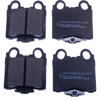 Brzdový systém Sada brzdových destiček, vždy 4 kusy v sadě DENCKERMANN B111690