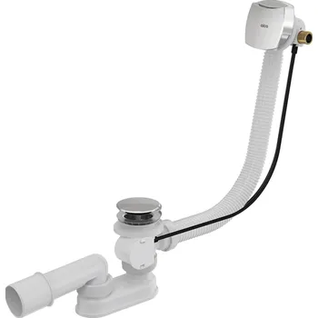 Sifon Alcaplast Alca vanový sifon s napouštěním přepadem, chrom, A564CRM1