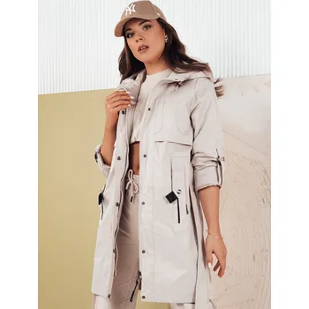 Dámská parka Dámská bunda parka NOLES TY4278 Barva: Světle Šedá, Velikost: 2XL