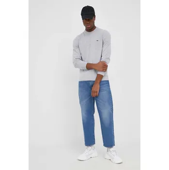 Pánský svetr Bavlněný svetr Lacoste AH1985 šedá 09X, vel. XXL