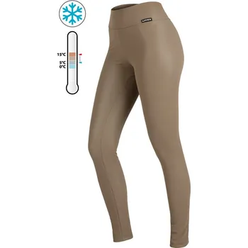 Dámské legíny Dámské zateplené legíny LITEX hnědé Barva: béžovošedá, Velikost: S