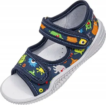 Chlapecké sandály Dětské tenisky Viggami chlapecké sandály na suchý zip Teoś modré 24
