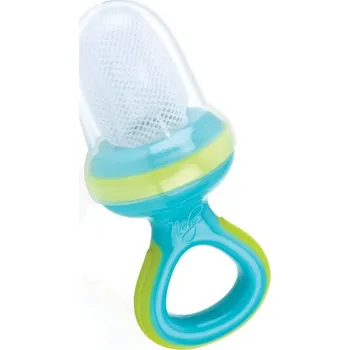 Kousátko na podávání jídla Nuby guma, plast, textil růžové