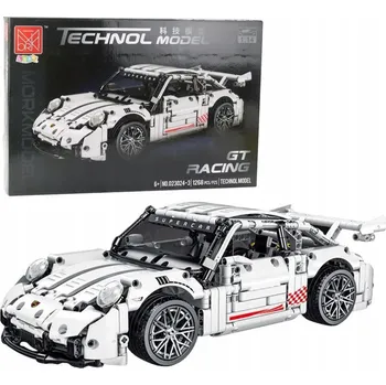 ostatní stavebnice STAVEBNÍ STAVEBNICE PORSCHE GT SPORTOVNÍ VŮZ BÍLÉ 1268 dílů 1:14