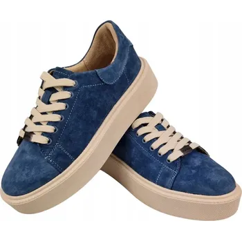 Dámské tenisky Dámské kožené tenisky VINCEZA 79578 modré, kožené, vel. 37